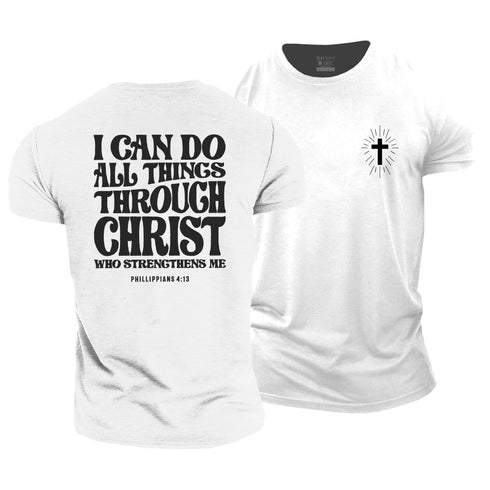 Men's I Can Do All Things Through Christ Cotton T-Shirt